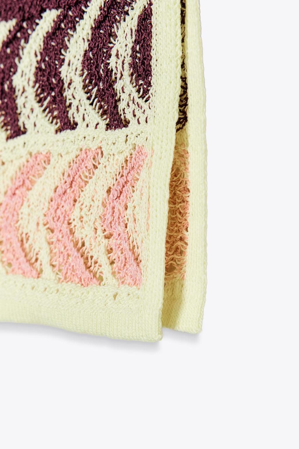 ASYMMETRIC STRUCTURED KNIT TOP - Zara фото 7