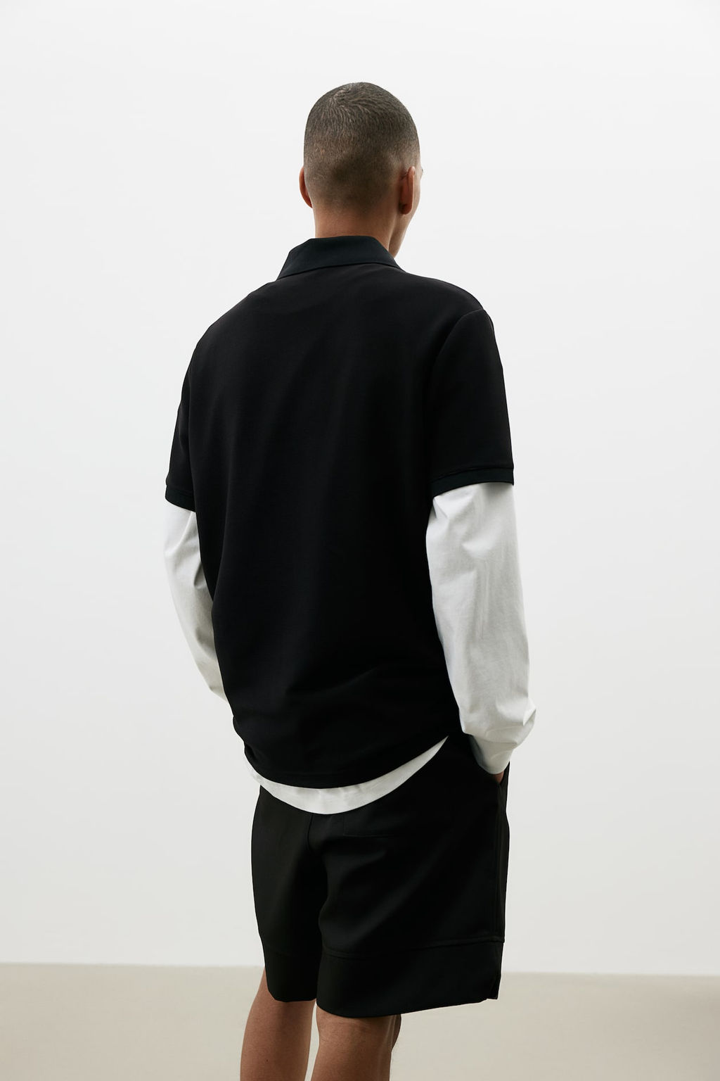 Polo con media cremallera Slim Fit - H&m фото 4