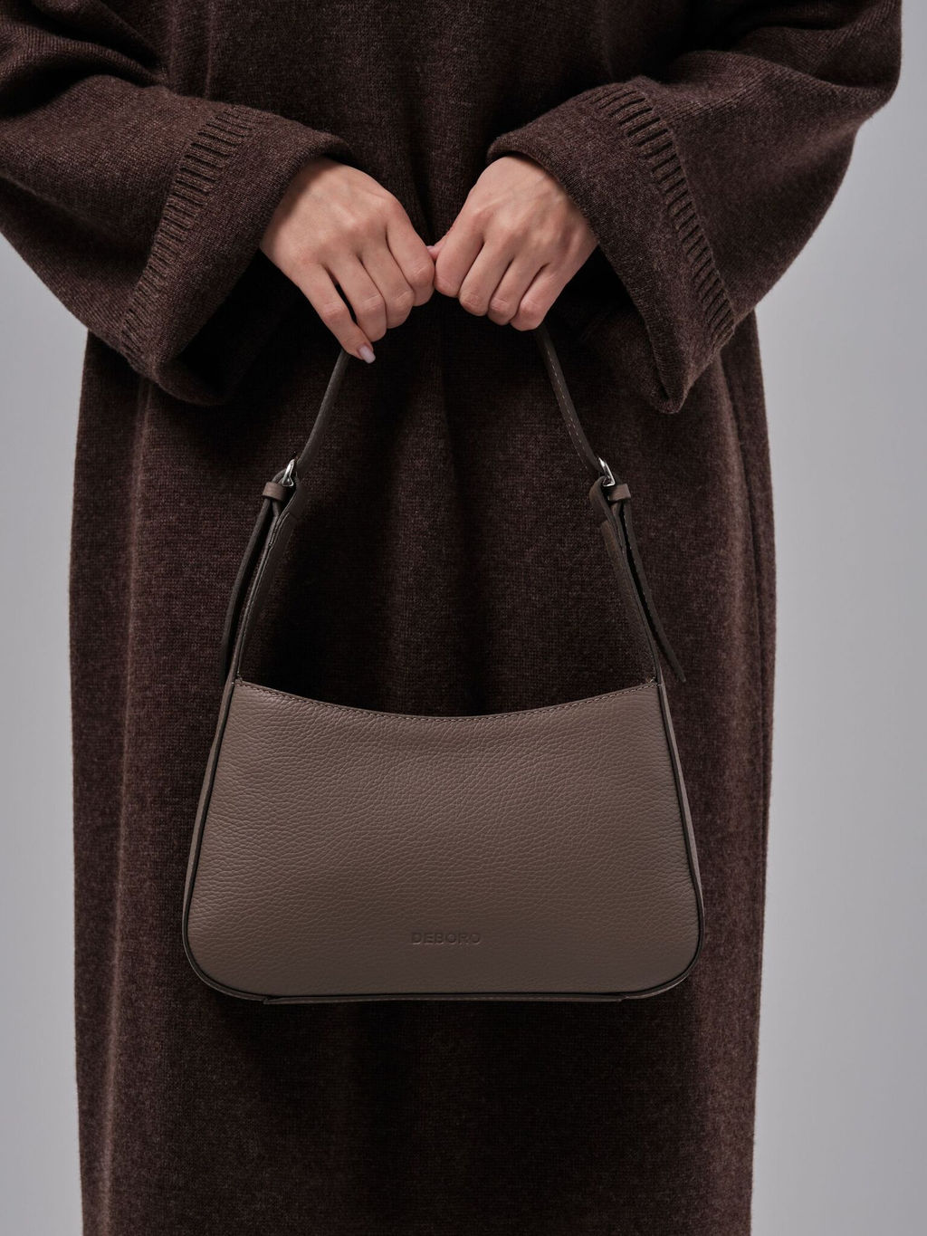 Сумка багет Deboro 31046 таупе