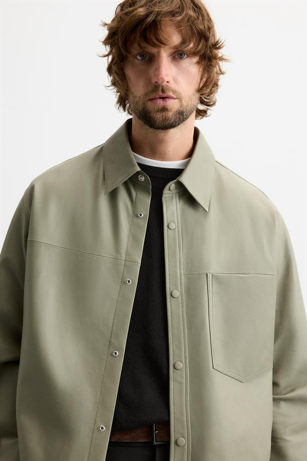 LEATHER JACKET - LIMITED EDITION - Zara фото 5