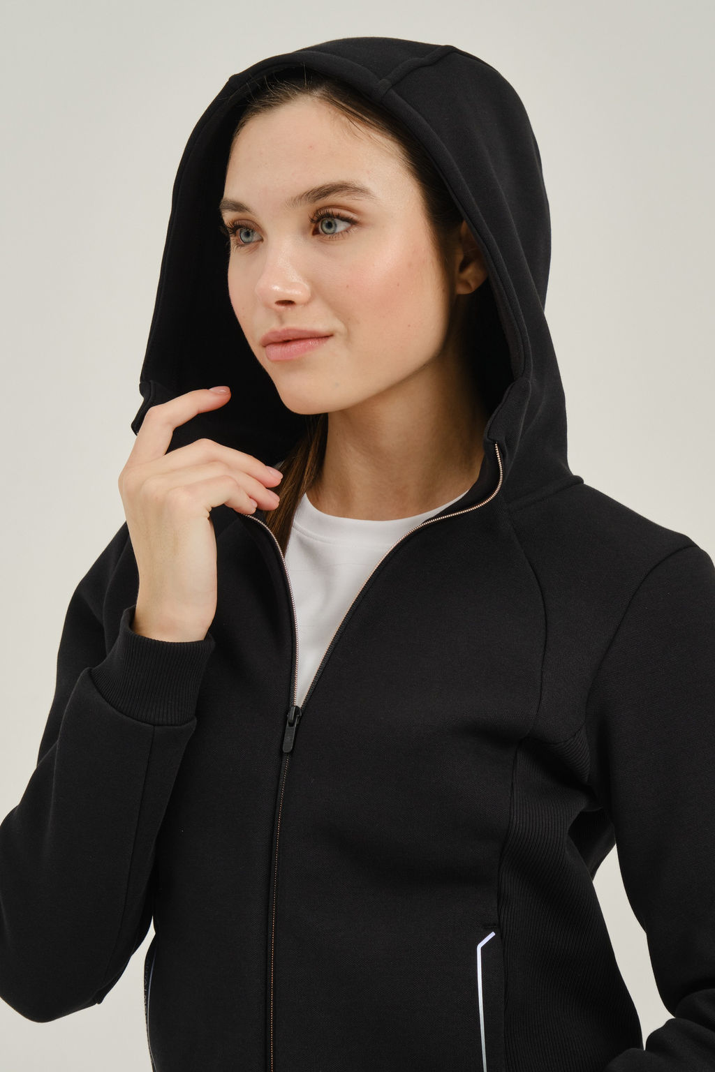 Толстовка на молнии Черный TRN Knit Track Top - Anta фото 7