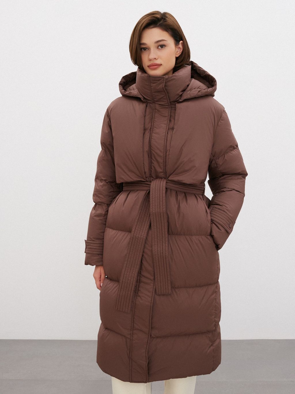 Conso/WDL 220543 - coffee Пуховое Пальто  фото 4
