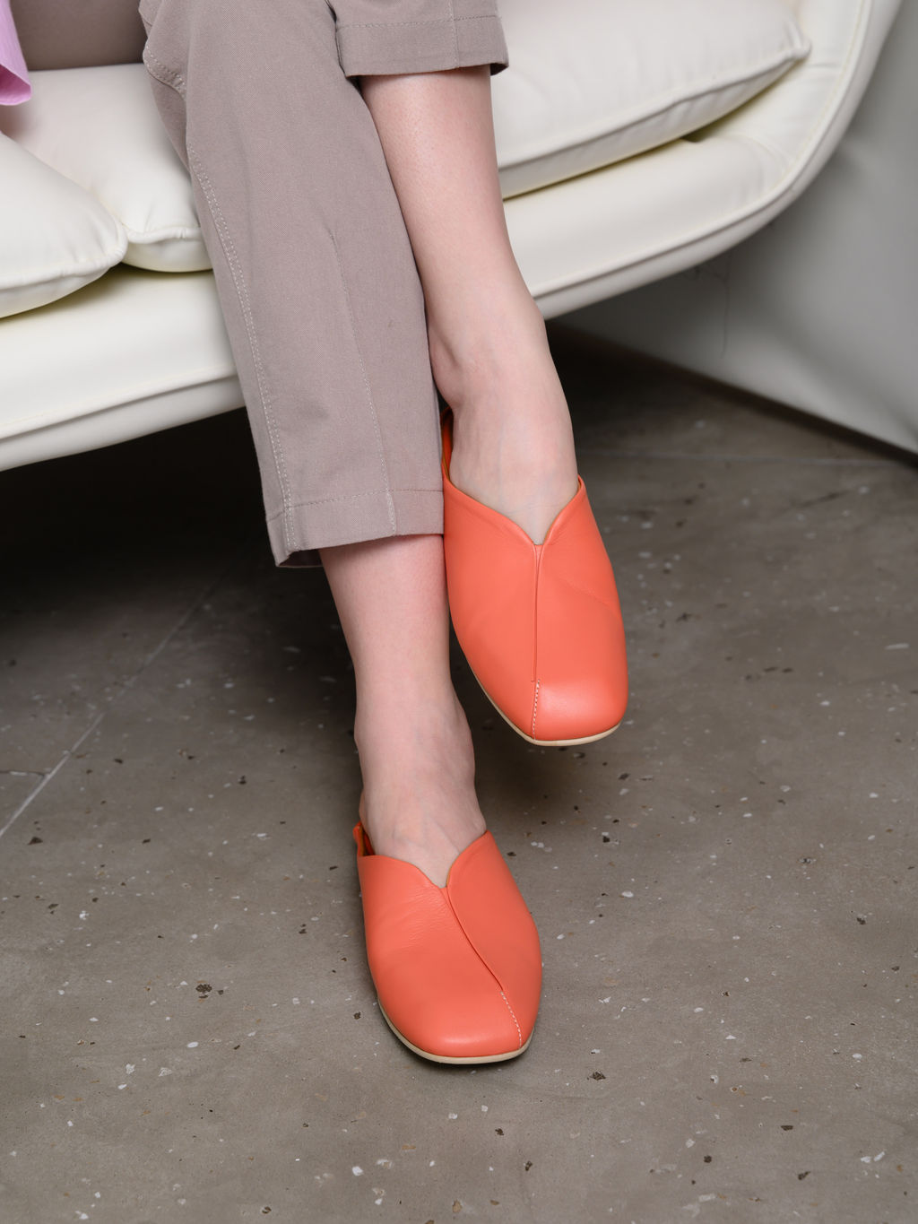 Мюли 1007.тунит205be.Коралл