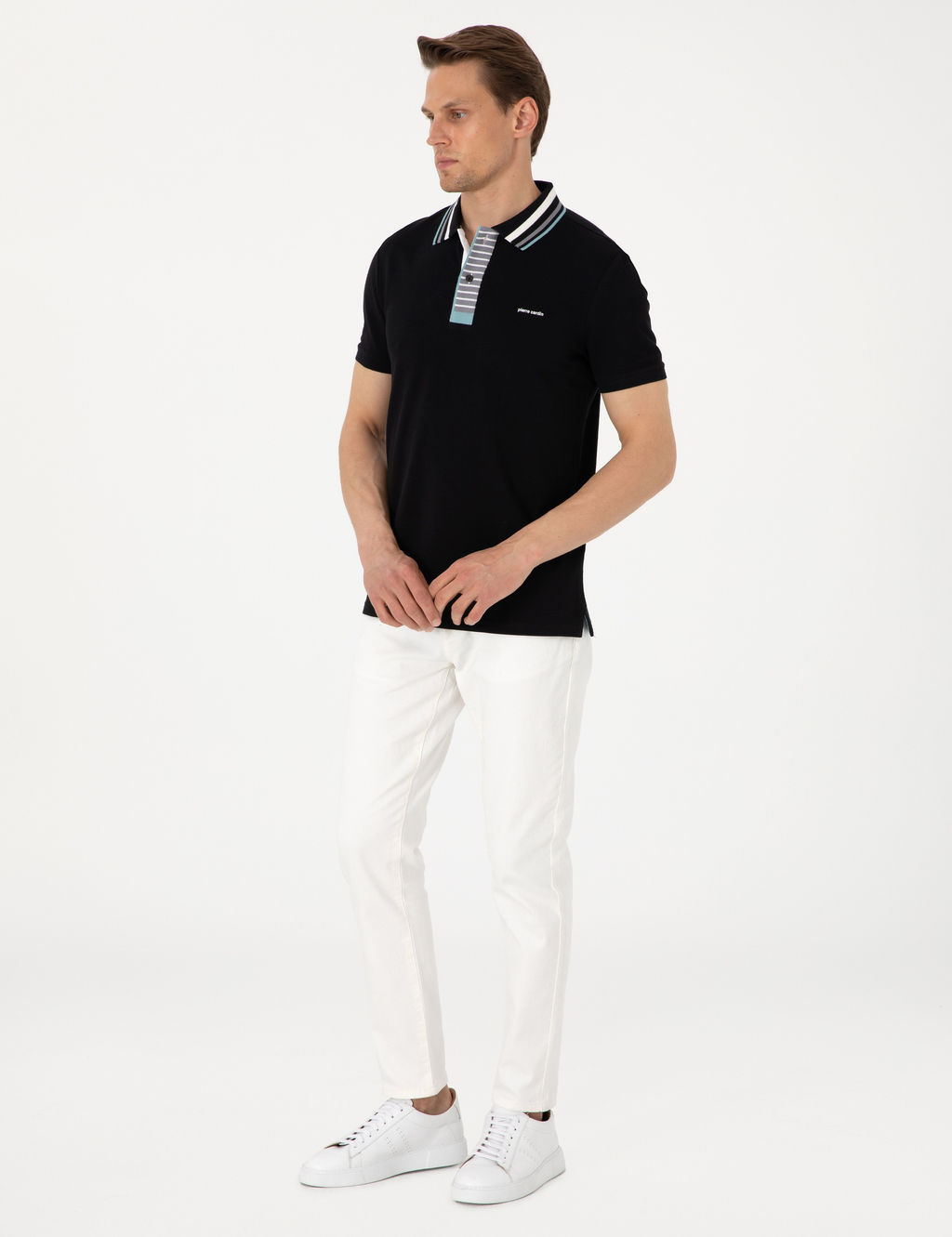 Siyah Slim Fit Ti__rt