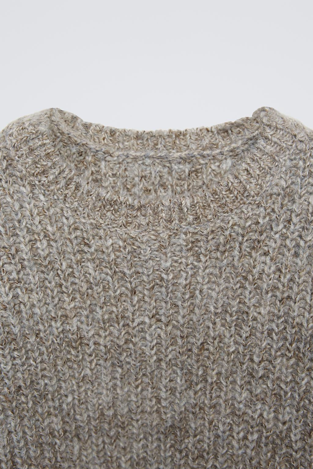 BLENDED KNIT SWEATER - Zara фото 6