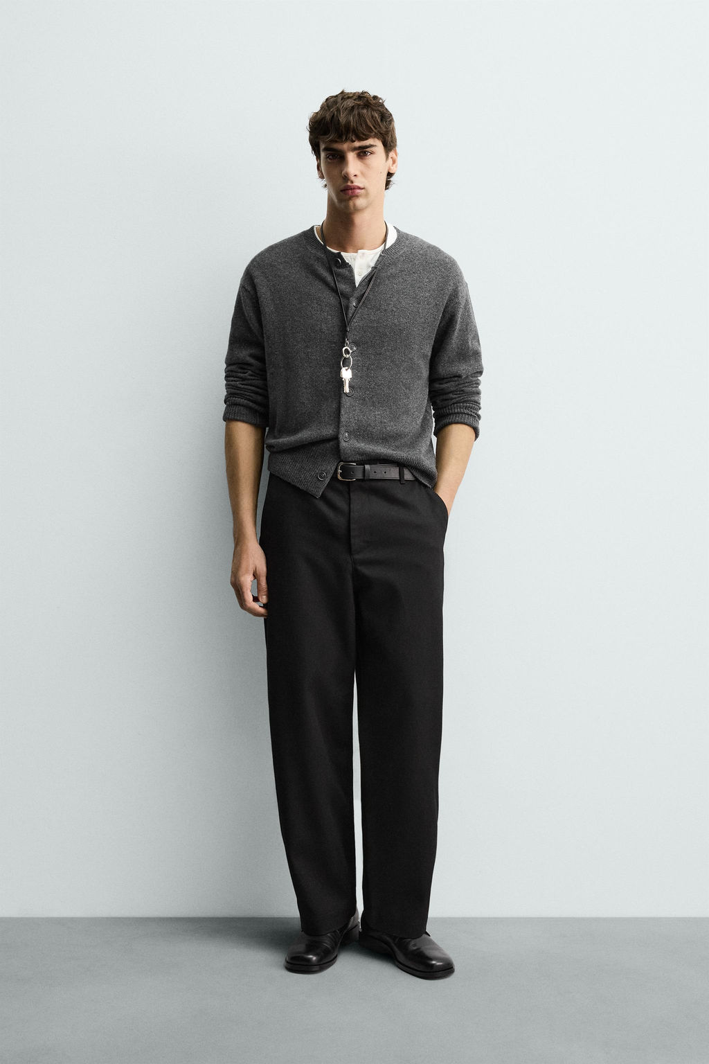 TEXTURED BALLOON FIT TROUSERS