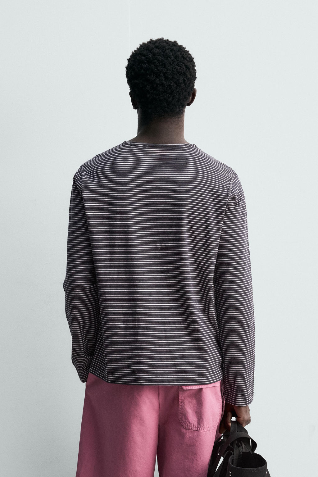 CAMISETA JACQUARD RAYAS / Marino