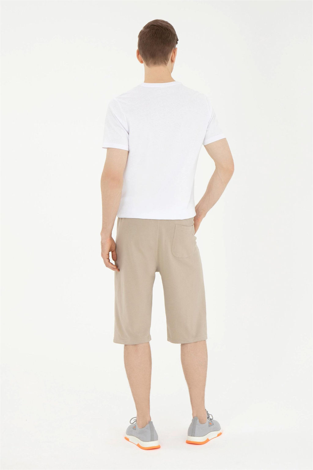 Мужские трикотажные шорты светло-хаки - U.s. polo assn фото 4