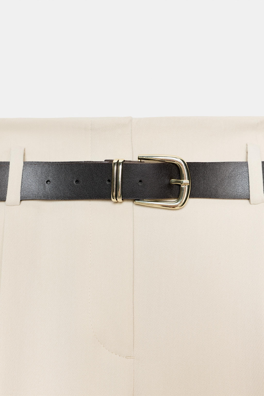 STRAIGHT TROUSERS WITH DARTS AND BELT - Zara фото 18