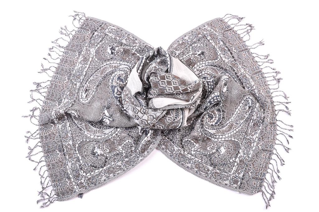 Палантин с вышивкой (шерсть 100%) №Тк903/47