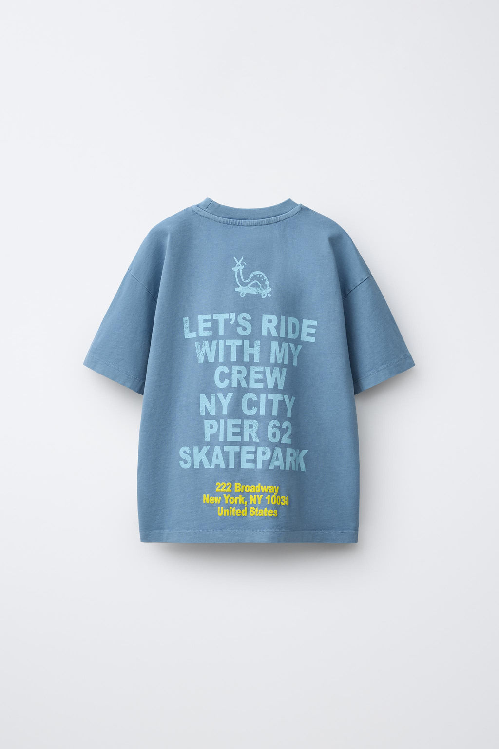 CAMISETA ESTAMPADO SKATE / Azul - Zara фото 2