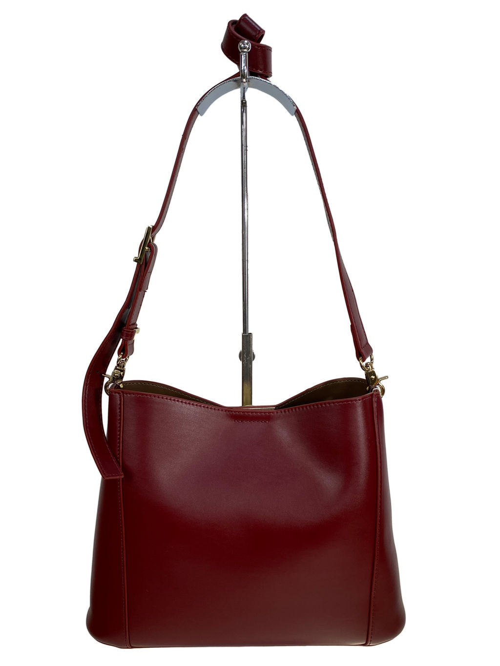 Женская сумка из искусственной кожи, цвет бордовый