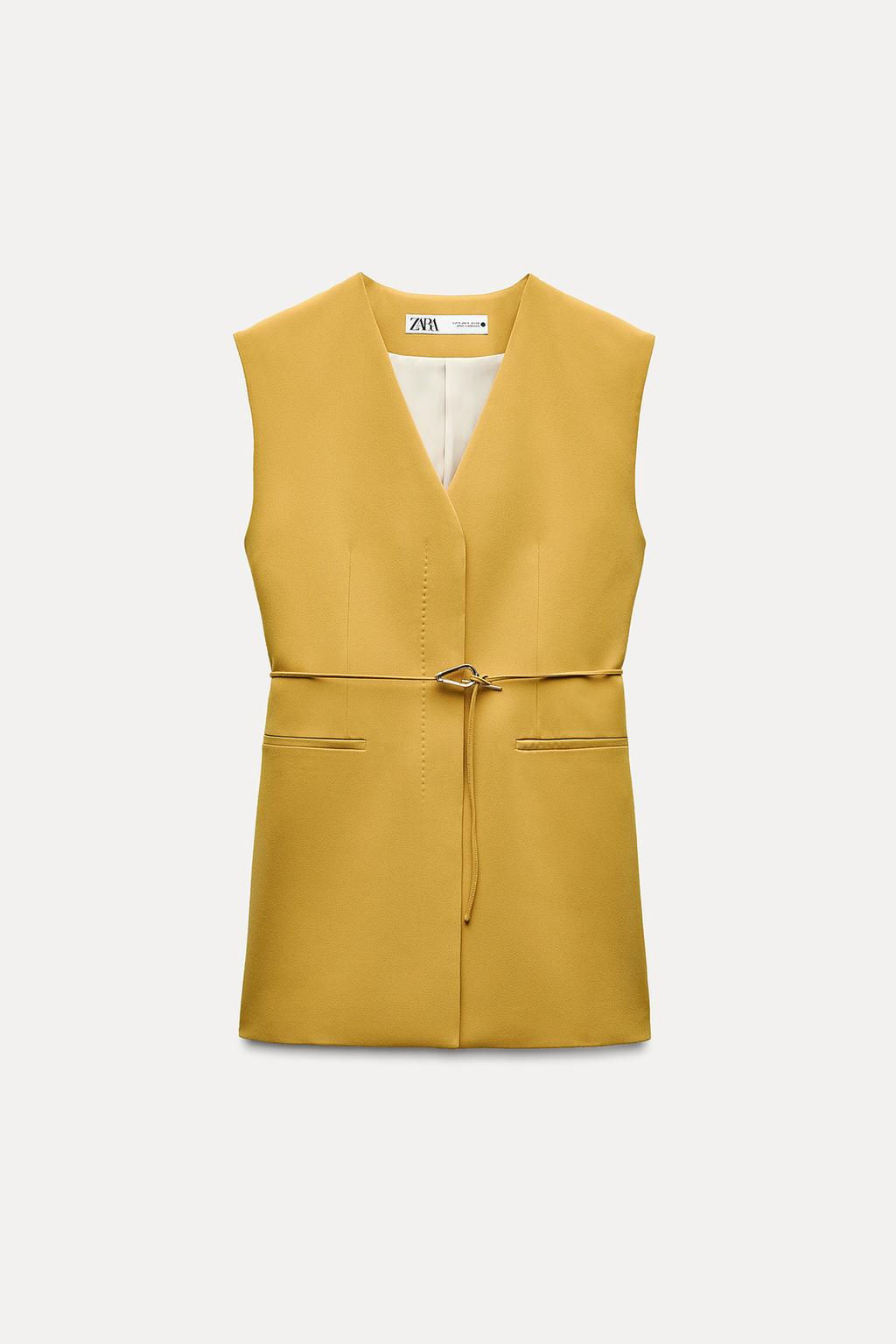 ZW COLLECTION WAISTCOAT WITH BELT AND VENTS - Zara фото 18