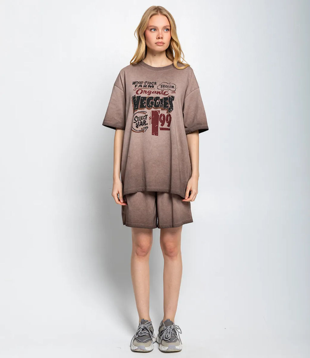 Костюм спортивный #КТ8606 (2), капучино