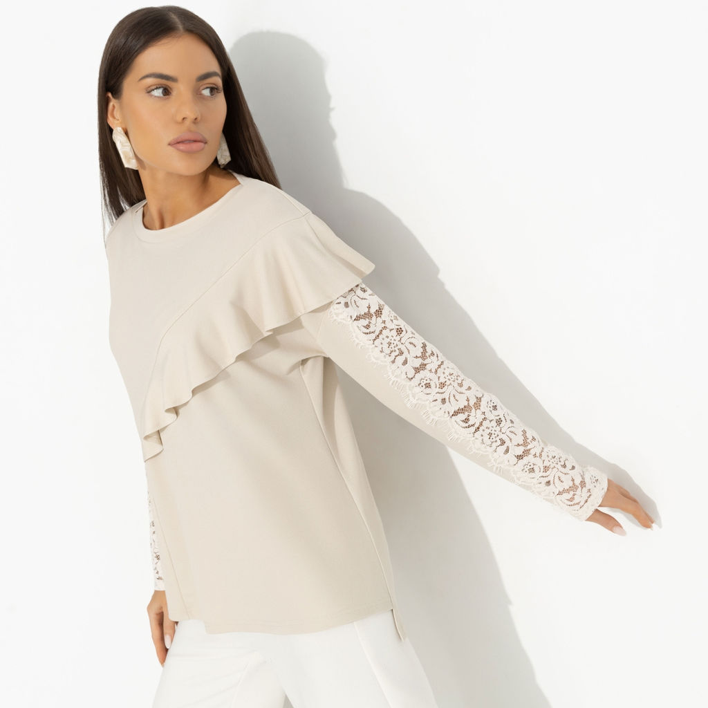 Туника дизайнерская, Вам письмо (beige) - Charutti фото 2