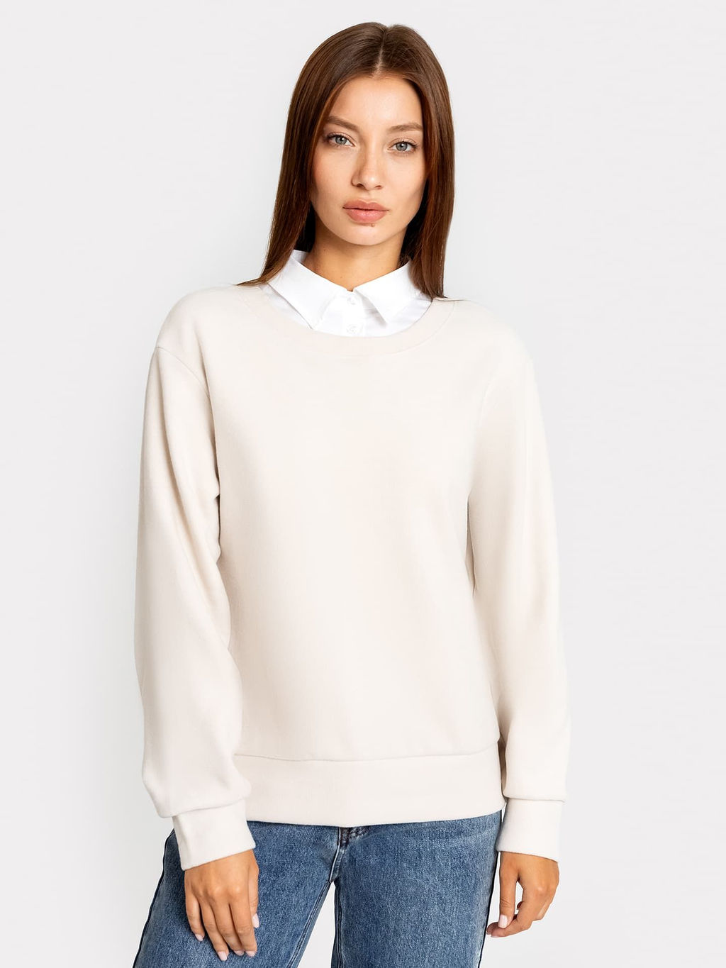 Джемпер женский светло-бежевый св.бежевый 122888