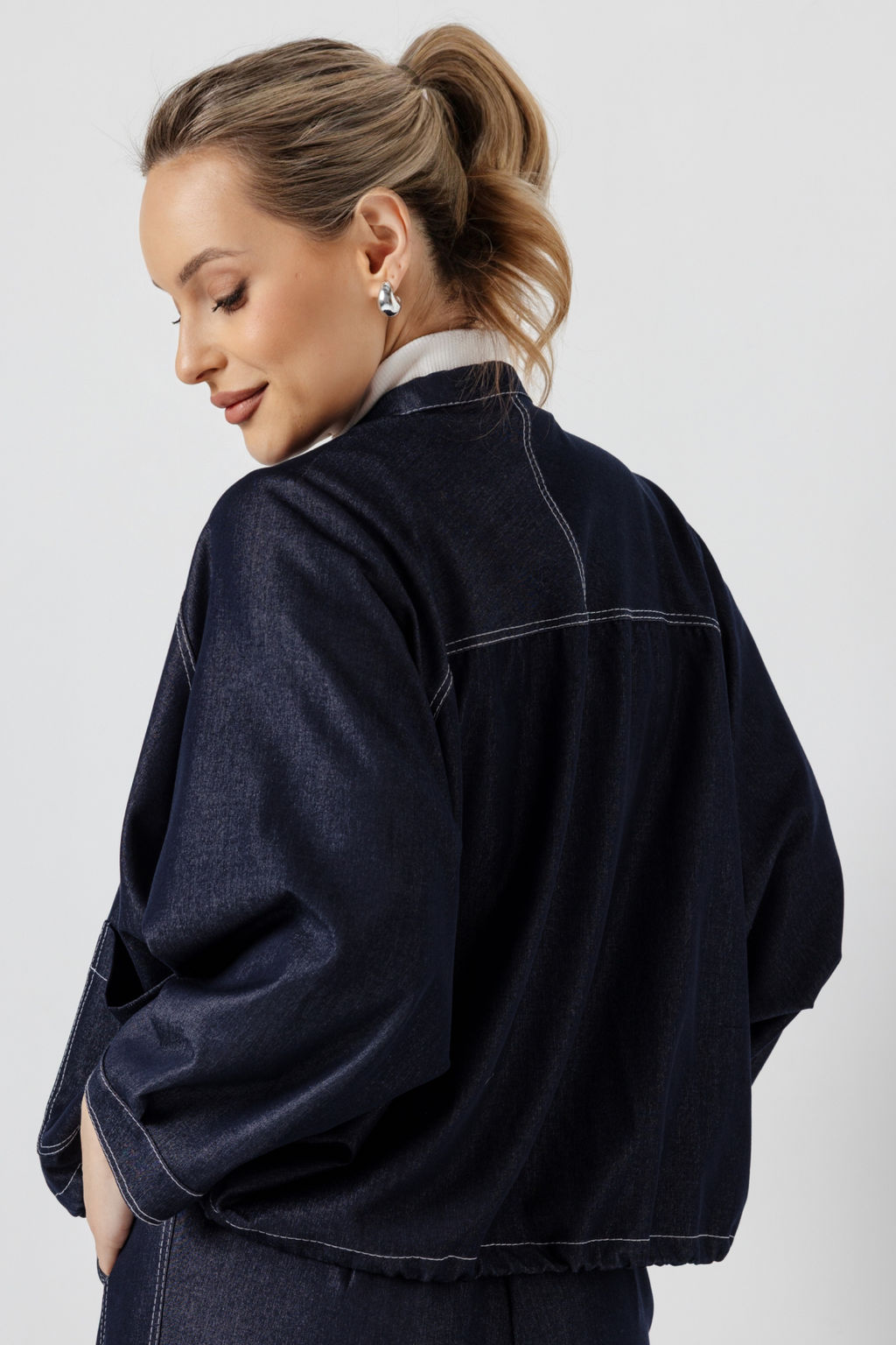 Жакет женский 4510/01/Синий, джинс