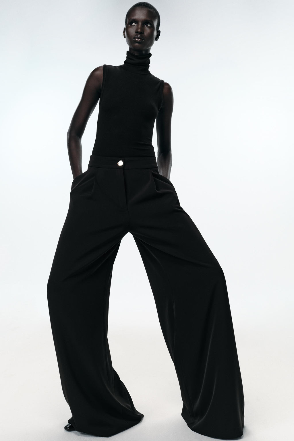 FLOWING PALAZZO TROUSERS - Zara фото 3
