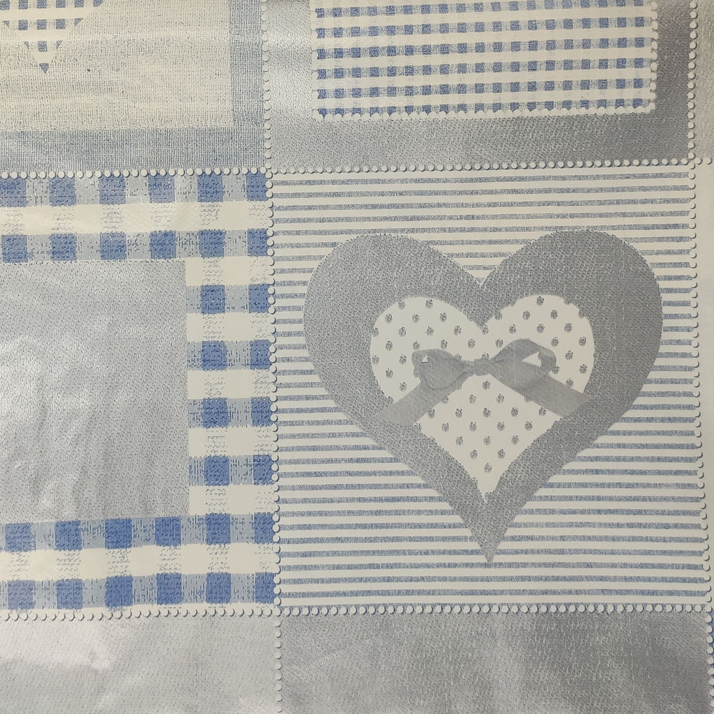 Скатерть ПВХ, обработанная винил.кружевом 130(140)х200см