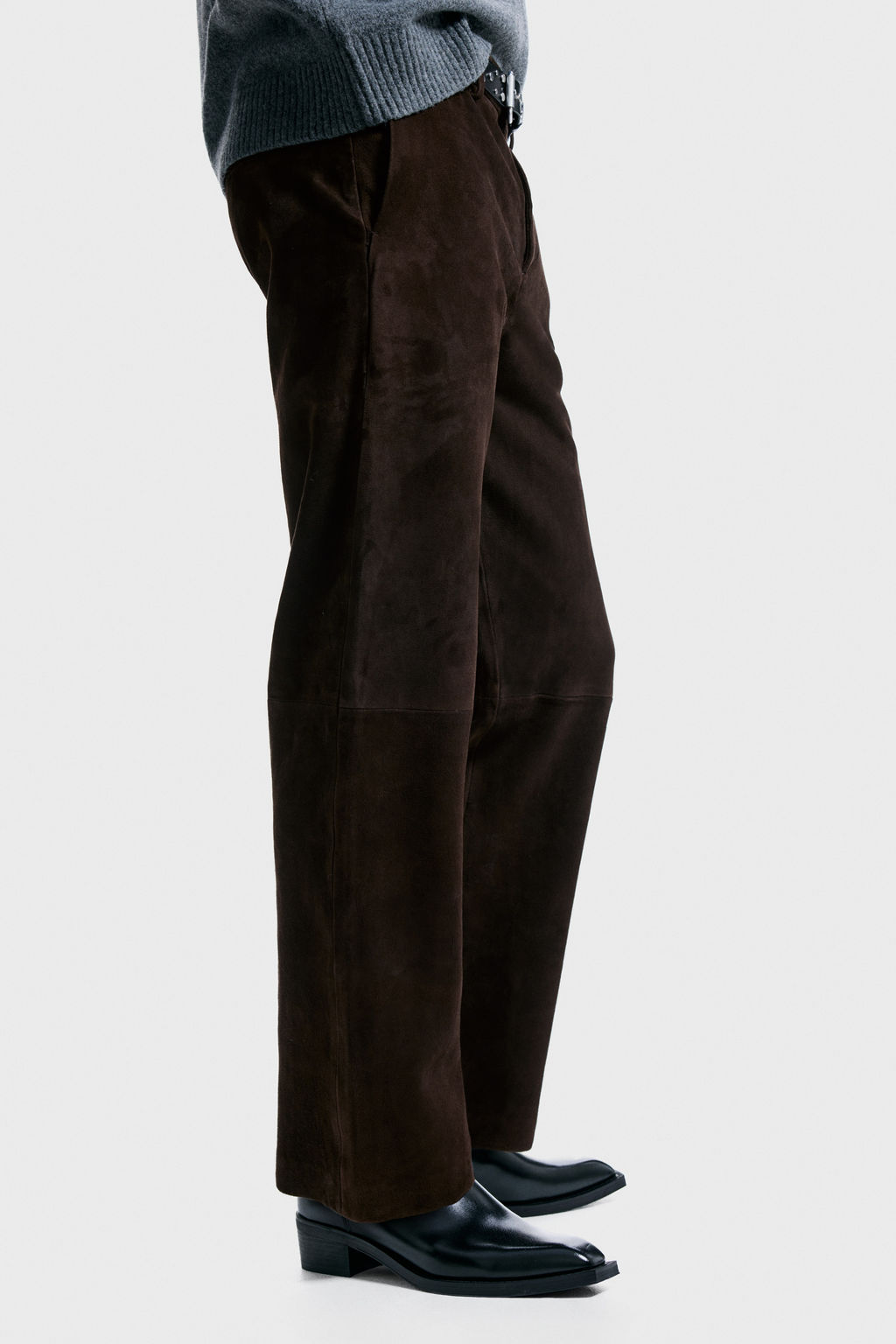 Relaxed Fit Suede trousers - H&m фото 5