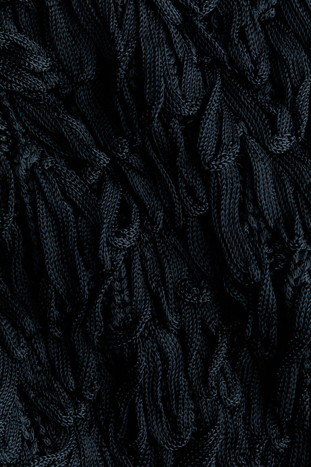 Capa en punto acanalado con flecos - H&m фото 3