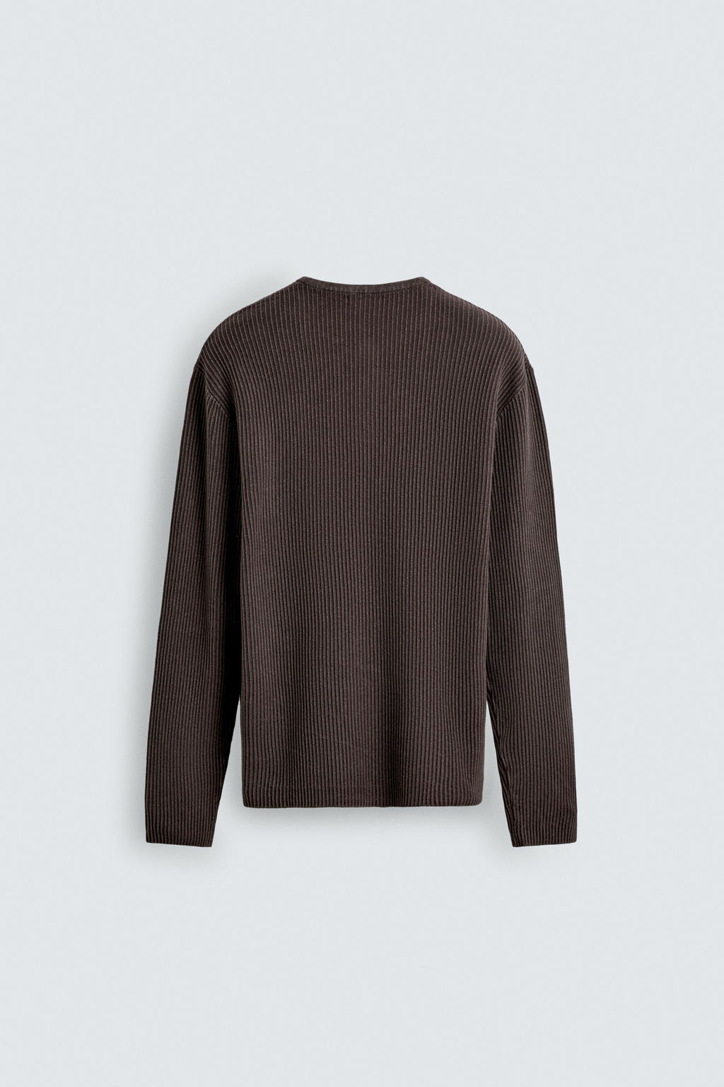 HENLEY NECK TEXTURED JUMPER - Zara фото 16