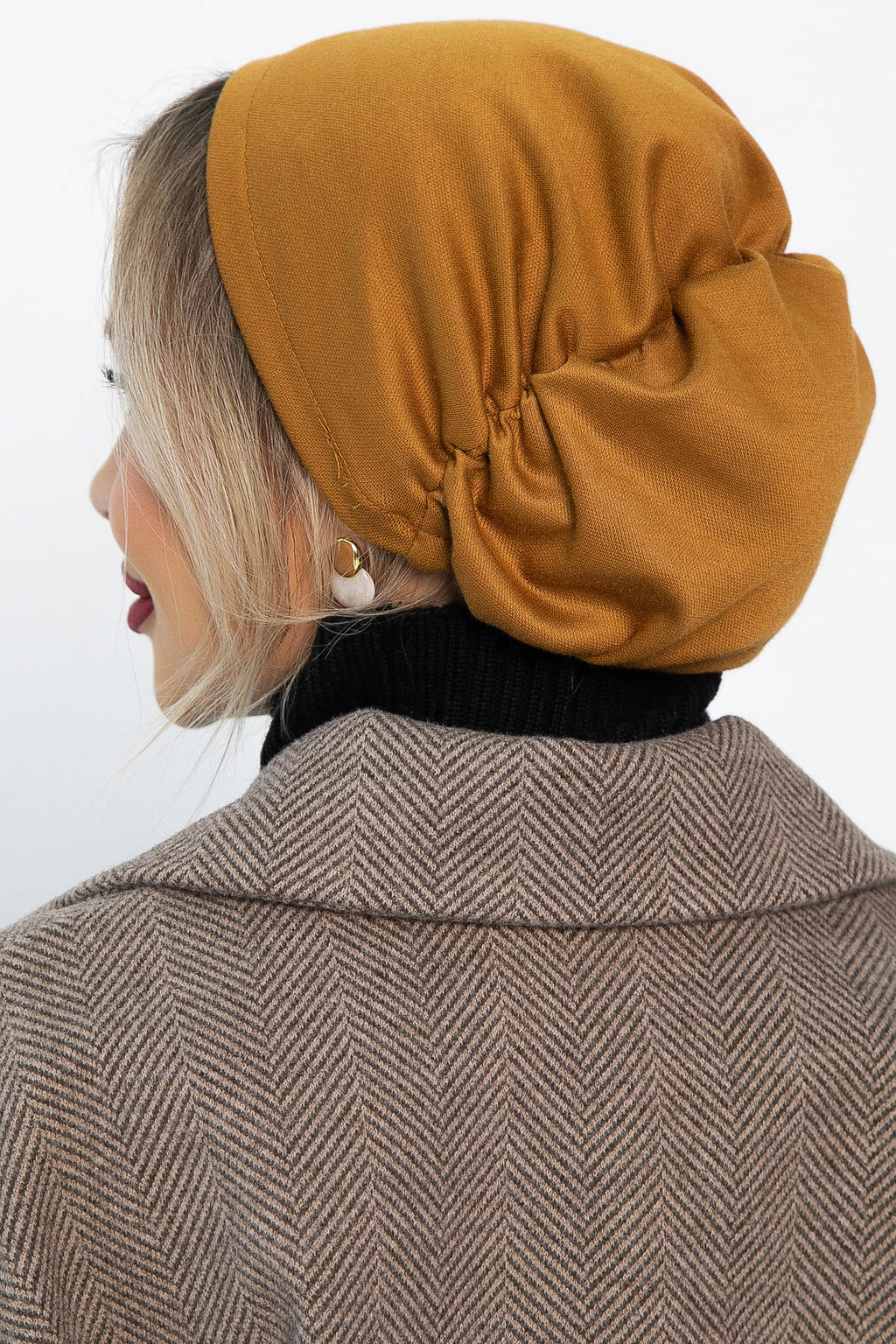 Чалма с резинкой (горчичная) ЧР7-23М