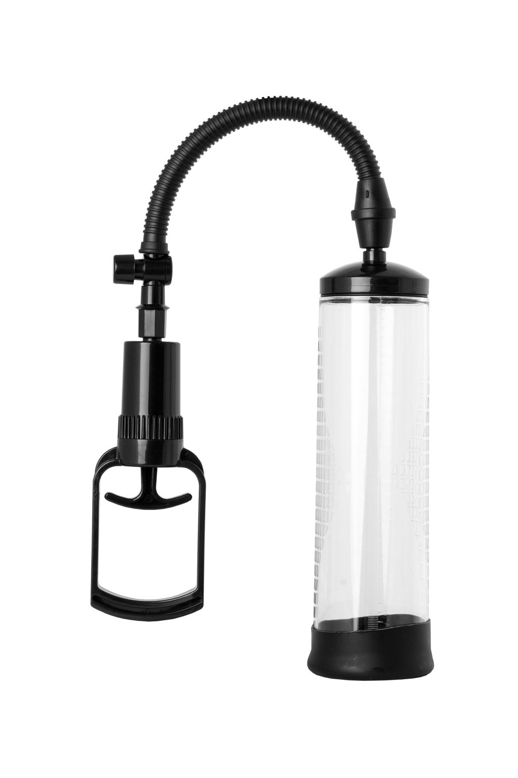 Помпа для пениса Sexus Men Erection, вакуумная, механическая, ABS пластик, черный, 23 см  фото 2