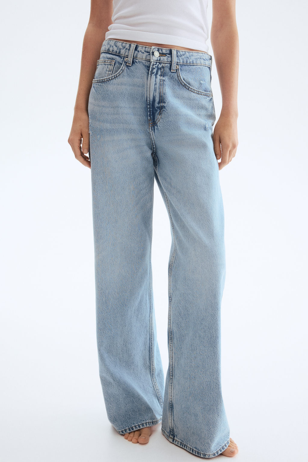 Wide High Waist Jeans - H&m фото 17