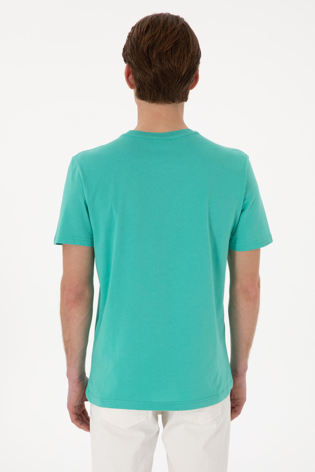 Erkek Regular Fit Bisiklet Yaka Mint Basic Ti__rt