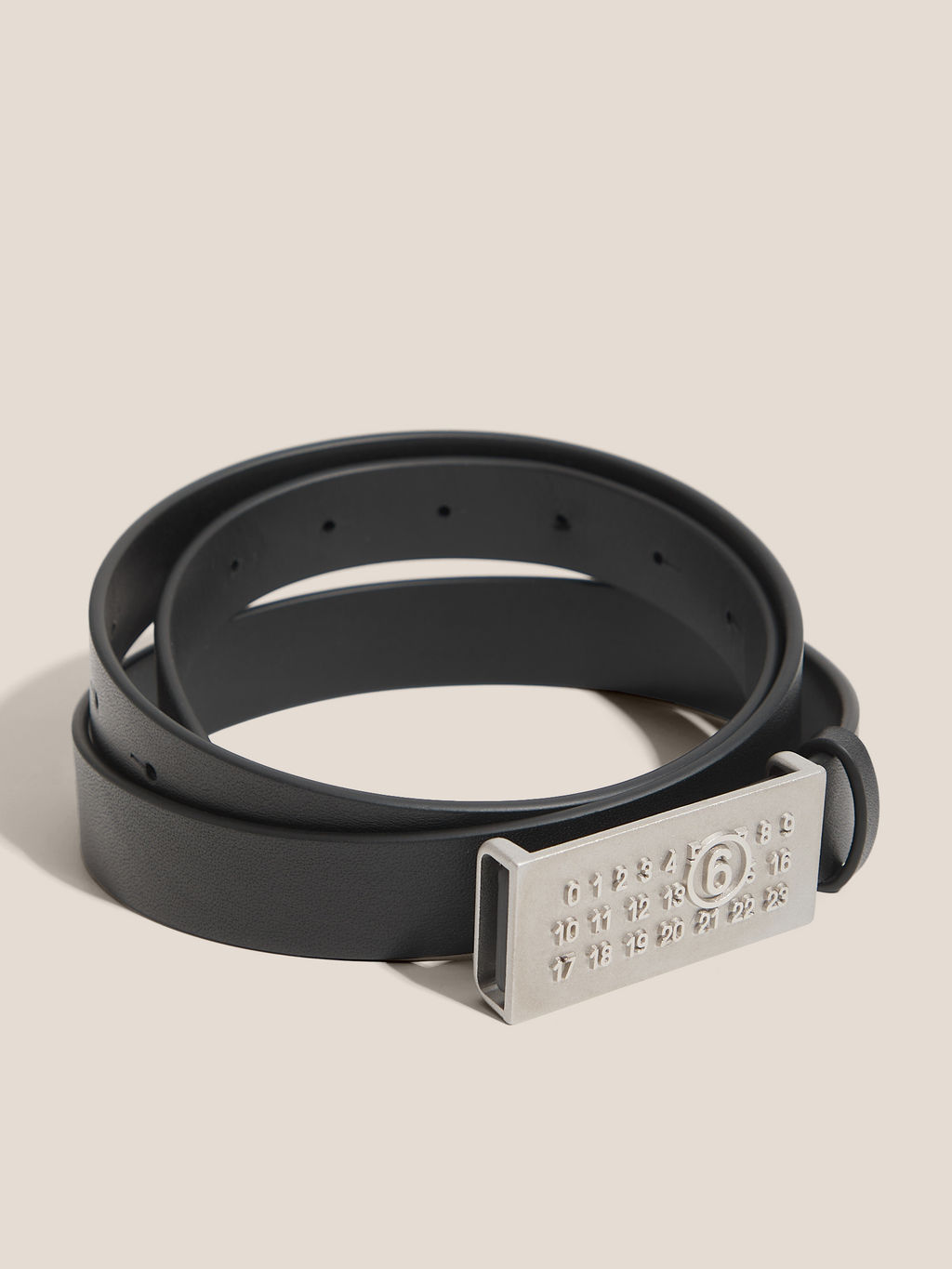 Женский ремень MM6 MAISON MARGIELA NUMERIC BELT Артикул 4664280, черный