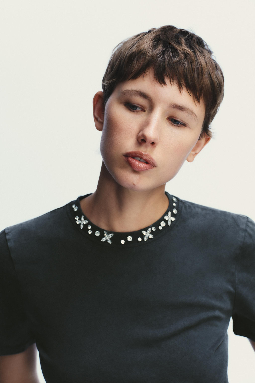 JEWEL FADED-EFFECT T-SHIRT - Zara фото 3