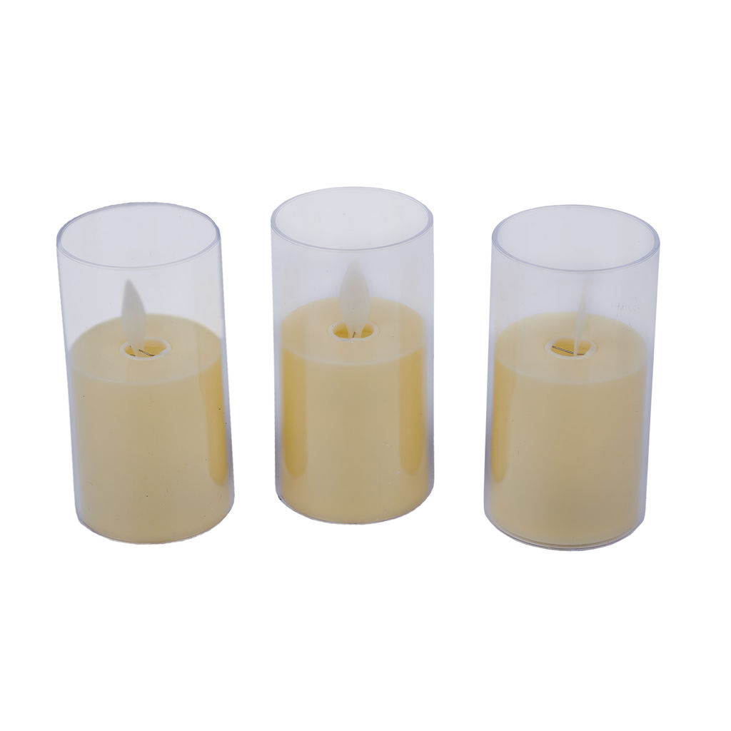 ULD-F064 WW CANDLE SET3 Фигура светодиодная Свеча на батарейках LR44 (в/к), в составе набора из 3 штук. 1 светодиод. Теплый белый свет. TM Uniel - Volpe фото 2