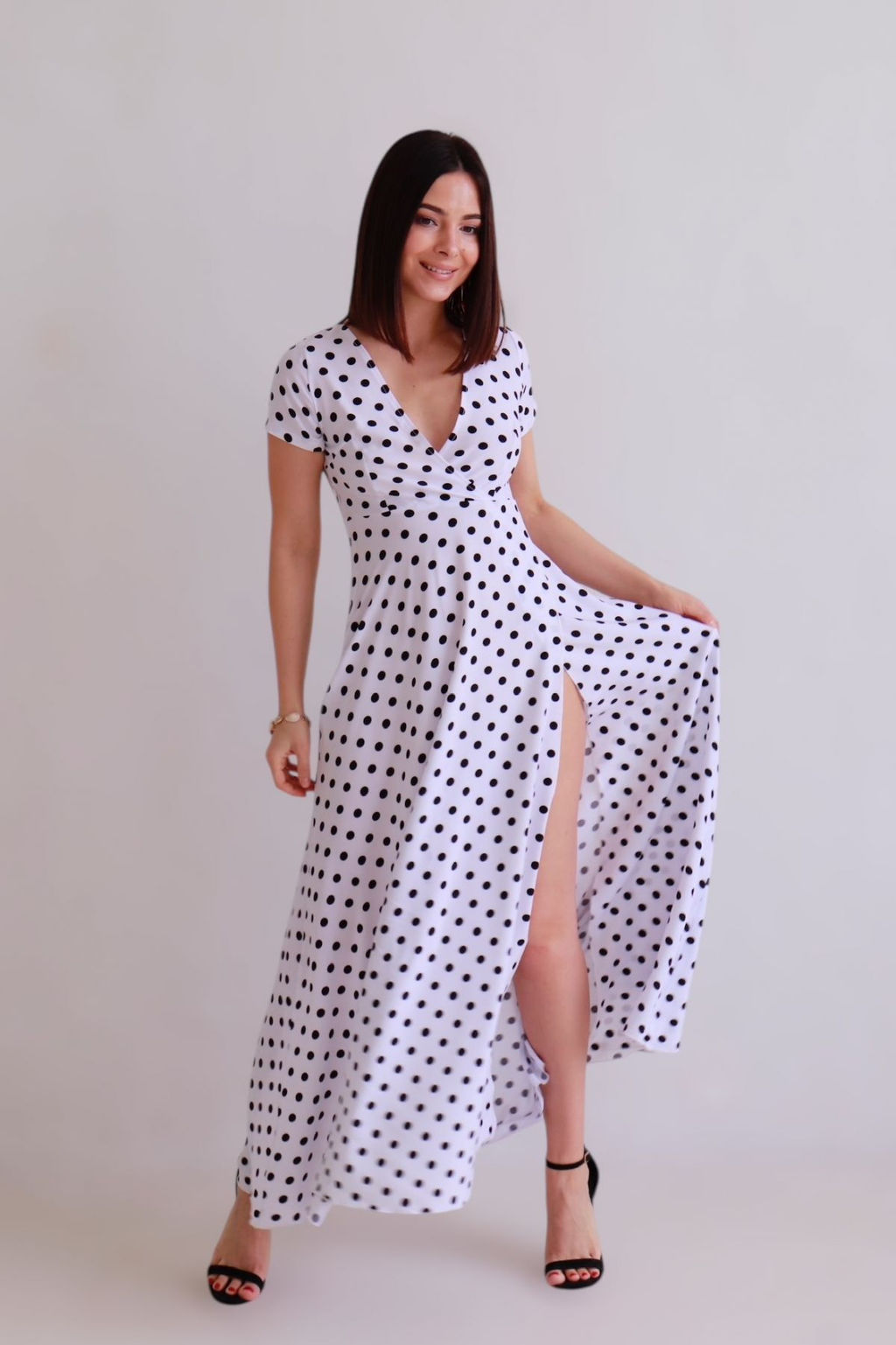 Martichelli Платье белое в горошек  фото 8