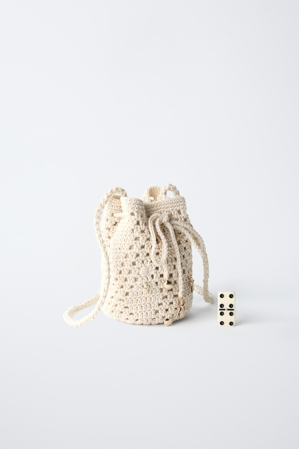 CROCHET CROSSBODY BAG WITH MARINE DETAIL