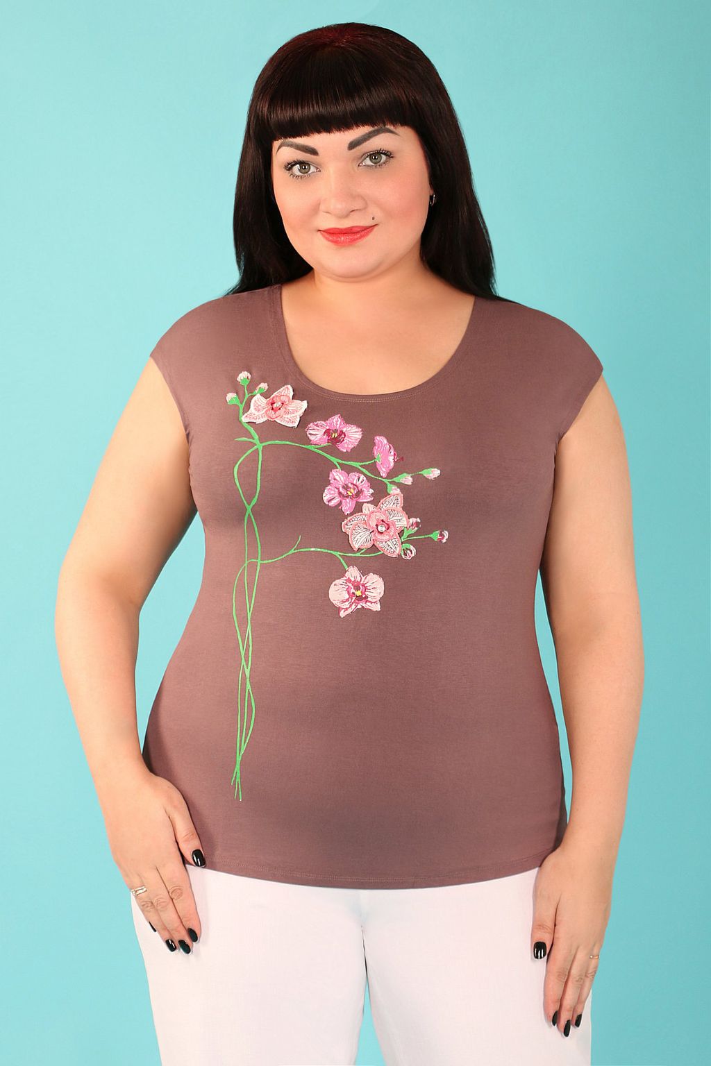 19-70 ВАН РИКА V-206.С1 Футболка - Almond фото 4