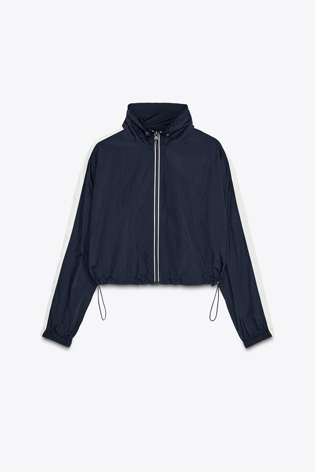 CROPPED JACKET WITH SIDE STRIPES - Zara фото 5