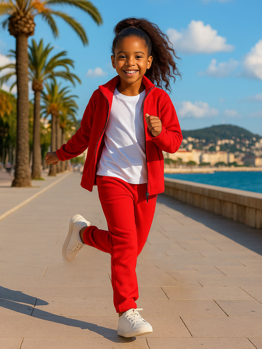 Костюм детский флисовый красный 762(ш) (110, 60)