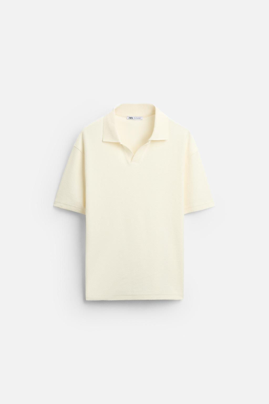 TEXTURED POLO SHIRT - Zara фото 31