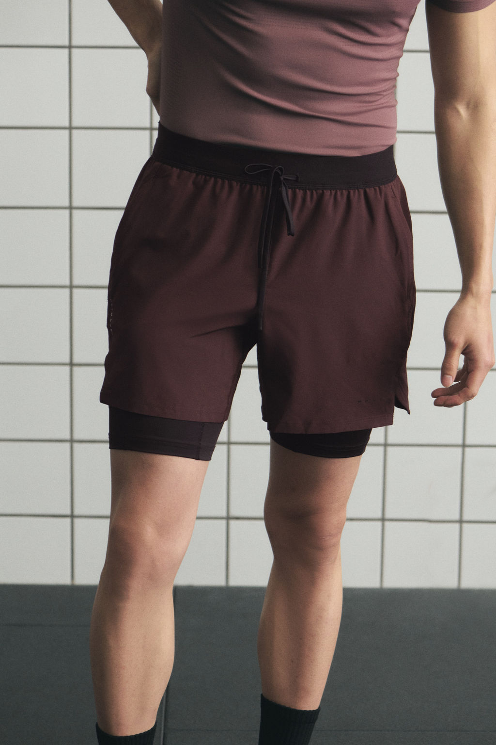 Pantal?n corto de doble capa con DryMove - H&m фото 6