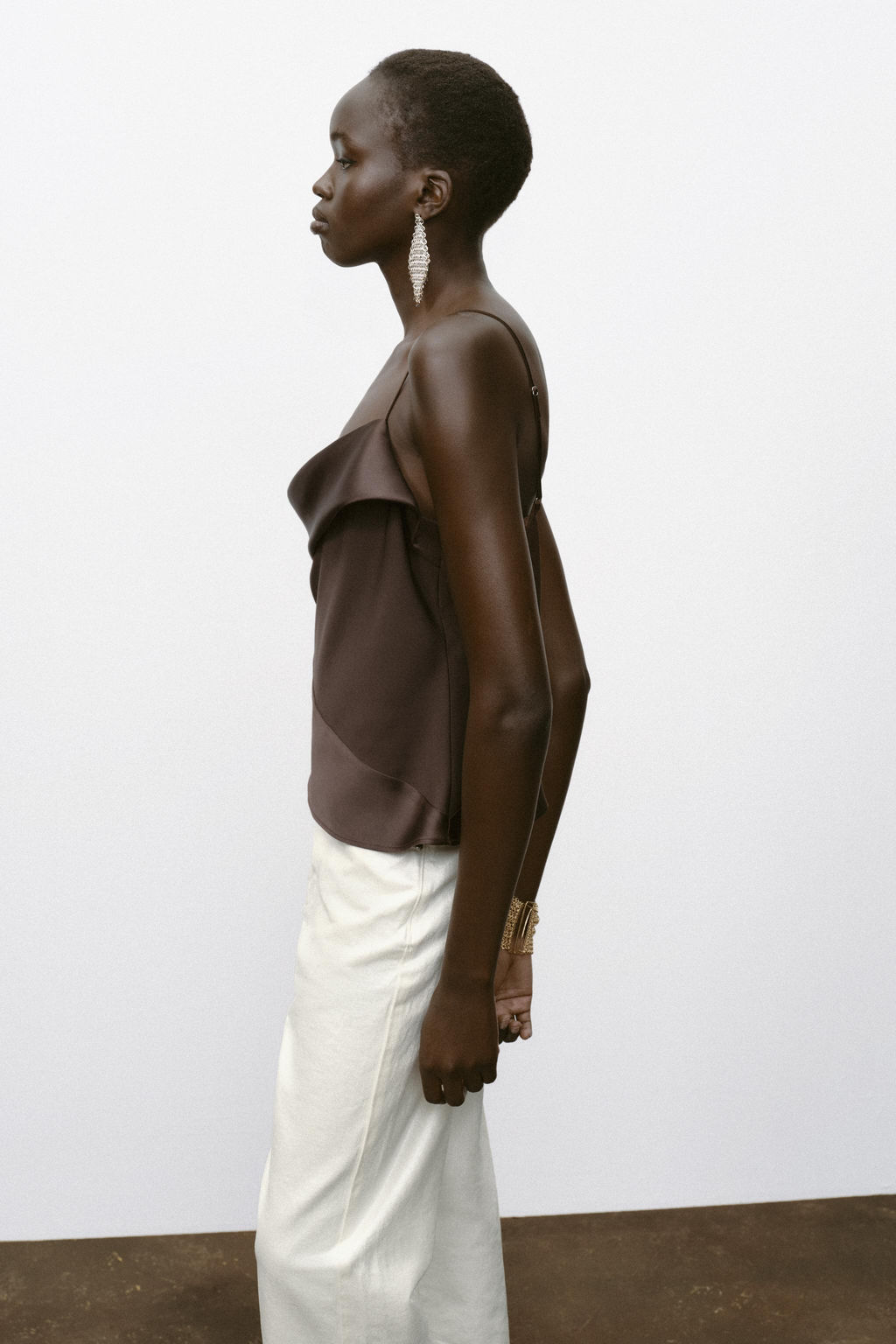 SATIN TRIM CAMISOLE TOP - Zara фото 13