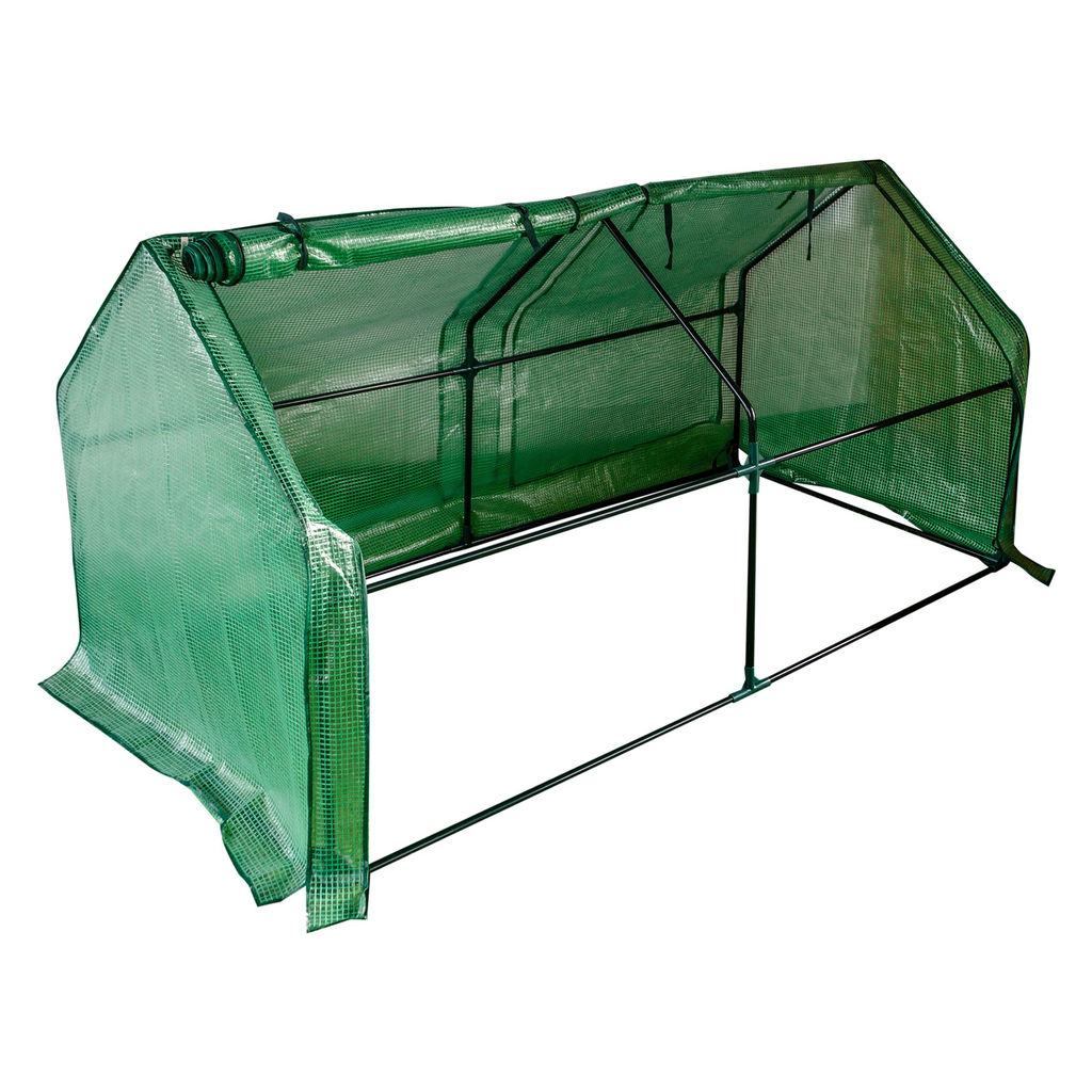 UGH-S31 L180 GREEN/GREEN Парник уличный, 180x90x90см. Металлическая труба в ПВХ, цвет зеленый. Тент из армированного полиэтилена 135г/м2, цвет сетки зеленый. TM ФитоЛето