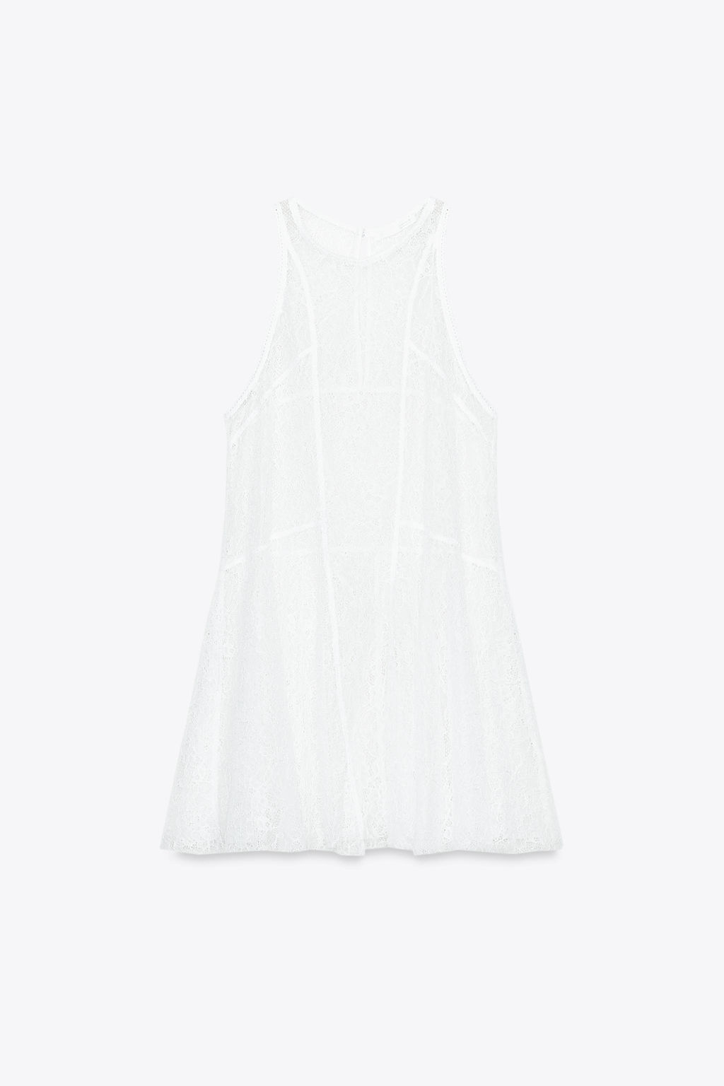 LACE HALTER DRESS - Zara фото 7
