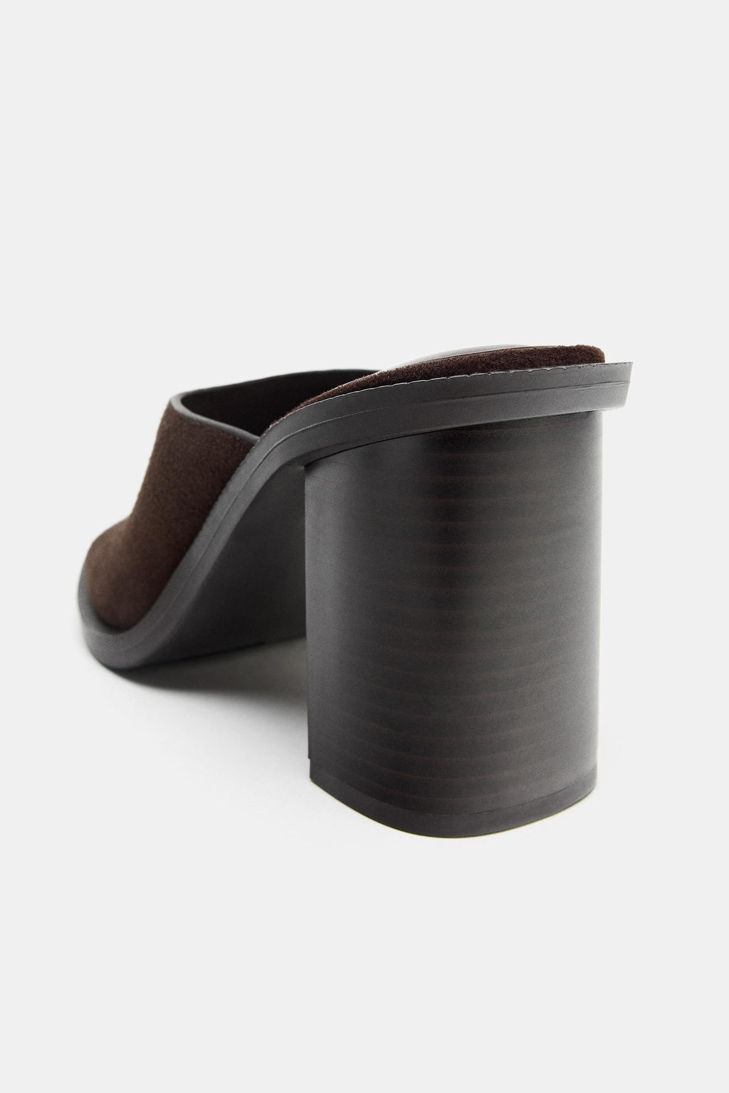 SANDALIA PIEL TAC?N ANCHO / Marr?n - Zara фото 6