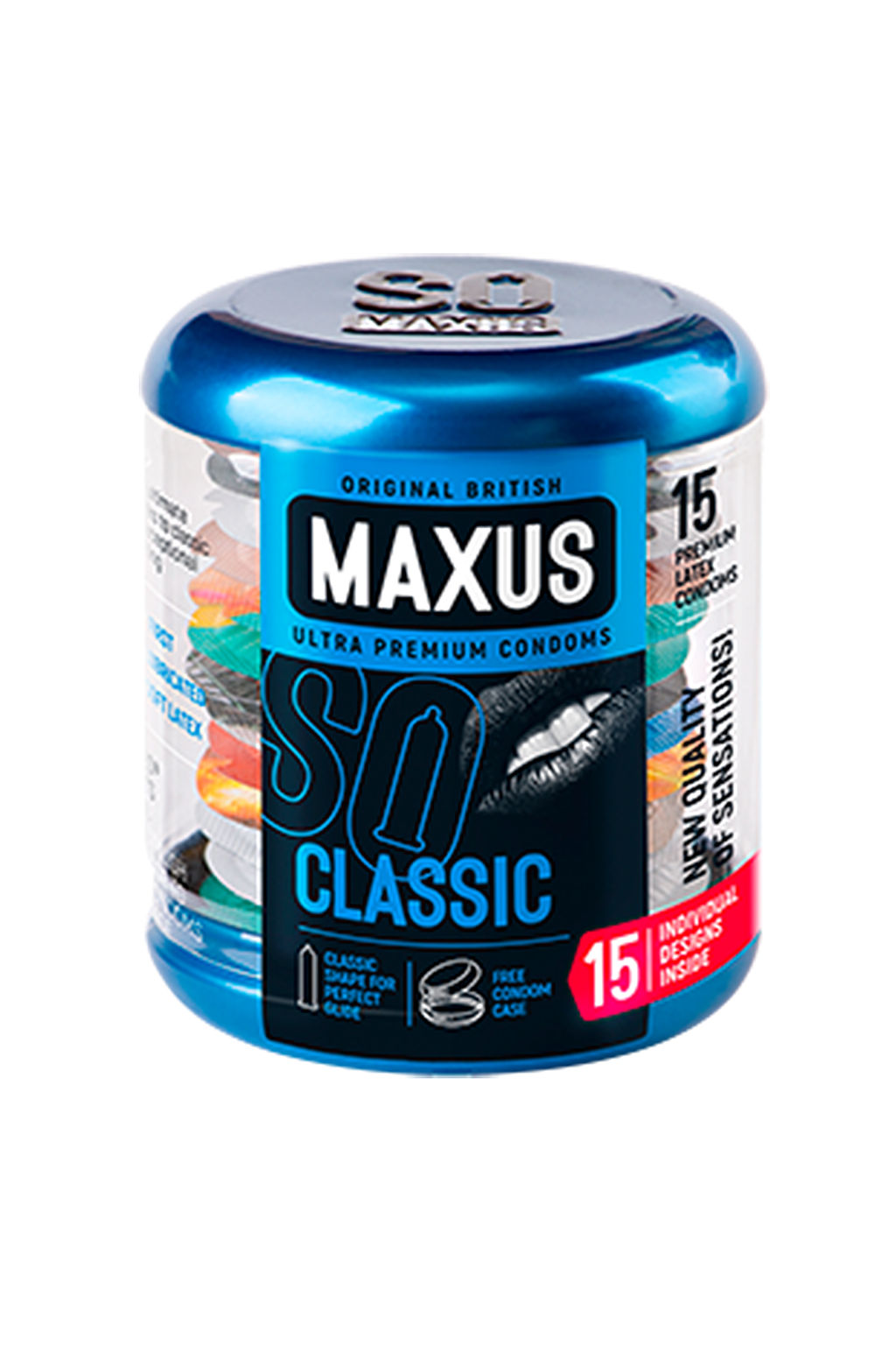 Презервативы Maxus, классические, латекс, железный кейс, 18 см, 5,3 см, 15 шт.  фото 2