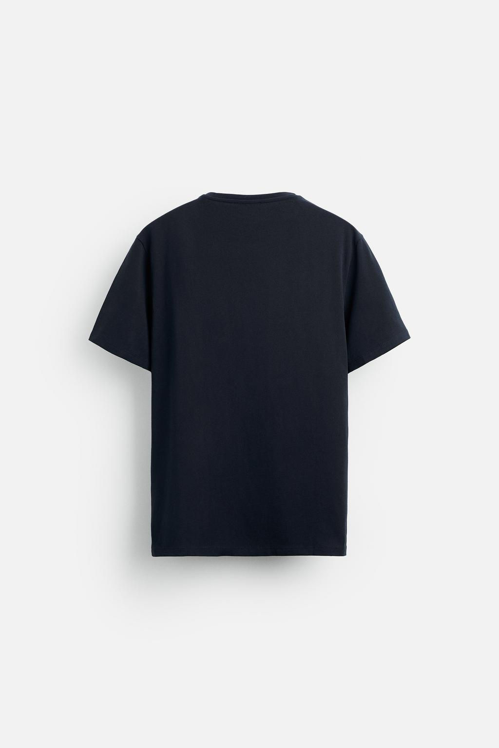 BASIC SLIM FIT T-SHIRT - Zara фото 24