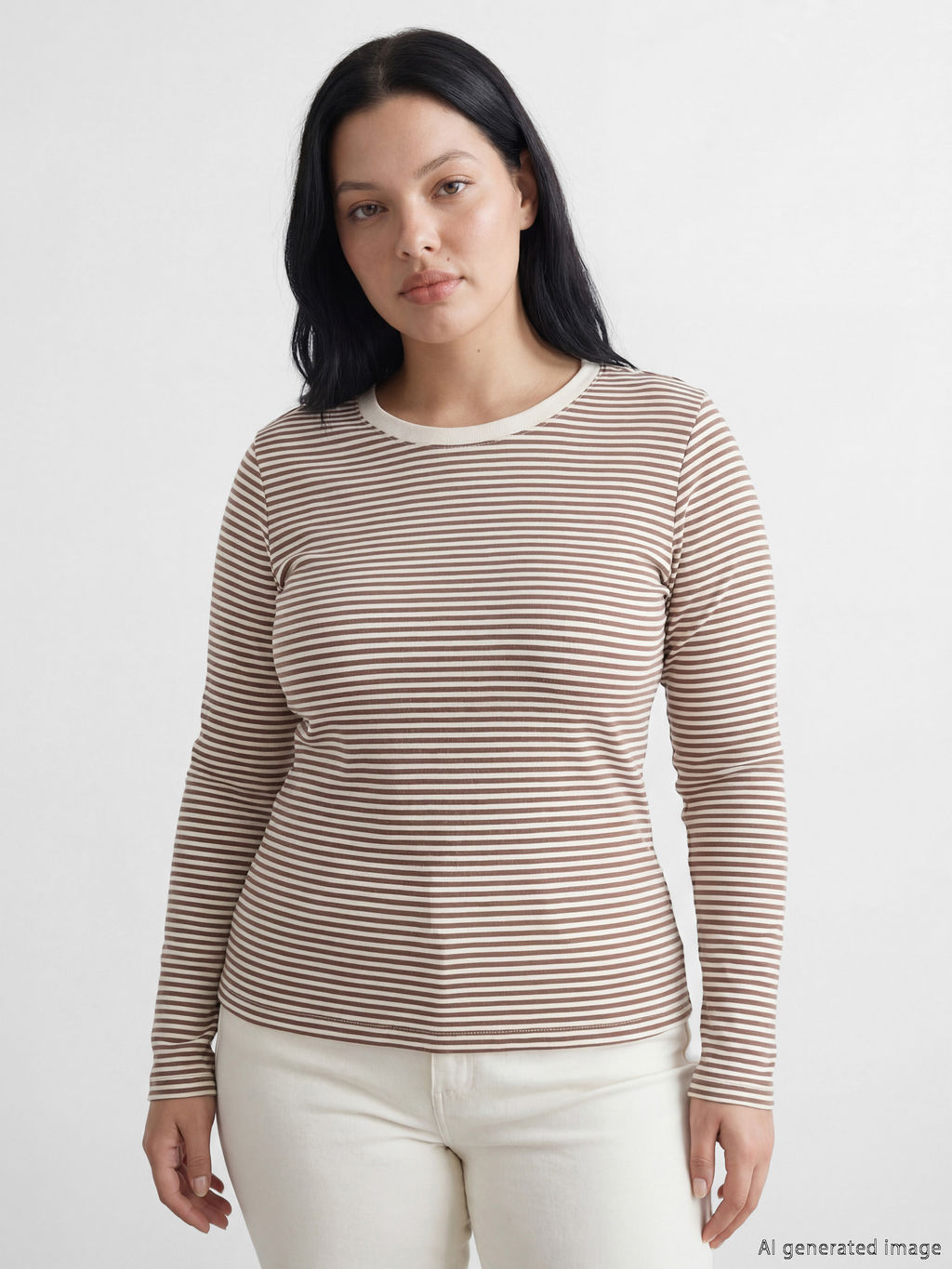Боди Bisiklet Yaka Cizgili Kadin Body