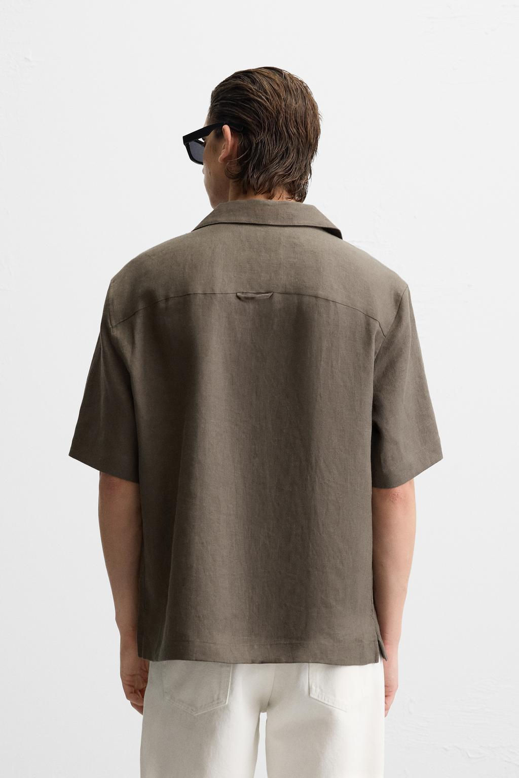 100% LINEN SHIRT - Zara фото 5