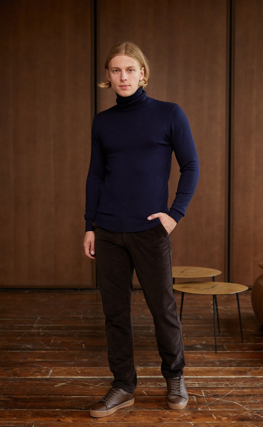 Водолазка F121-01-868 navy - Fine joyce фото 2