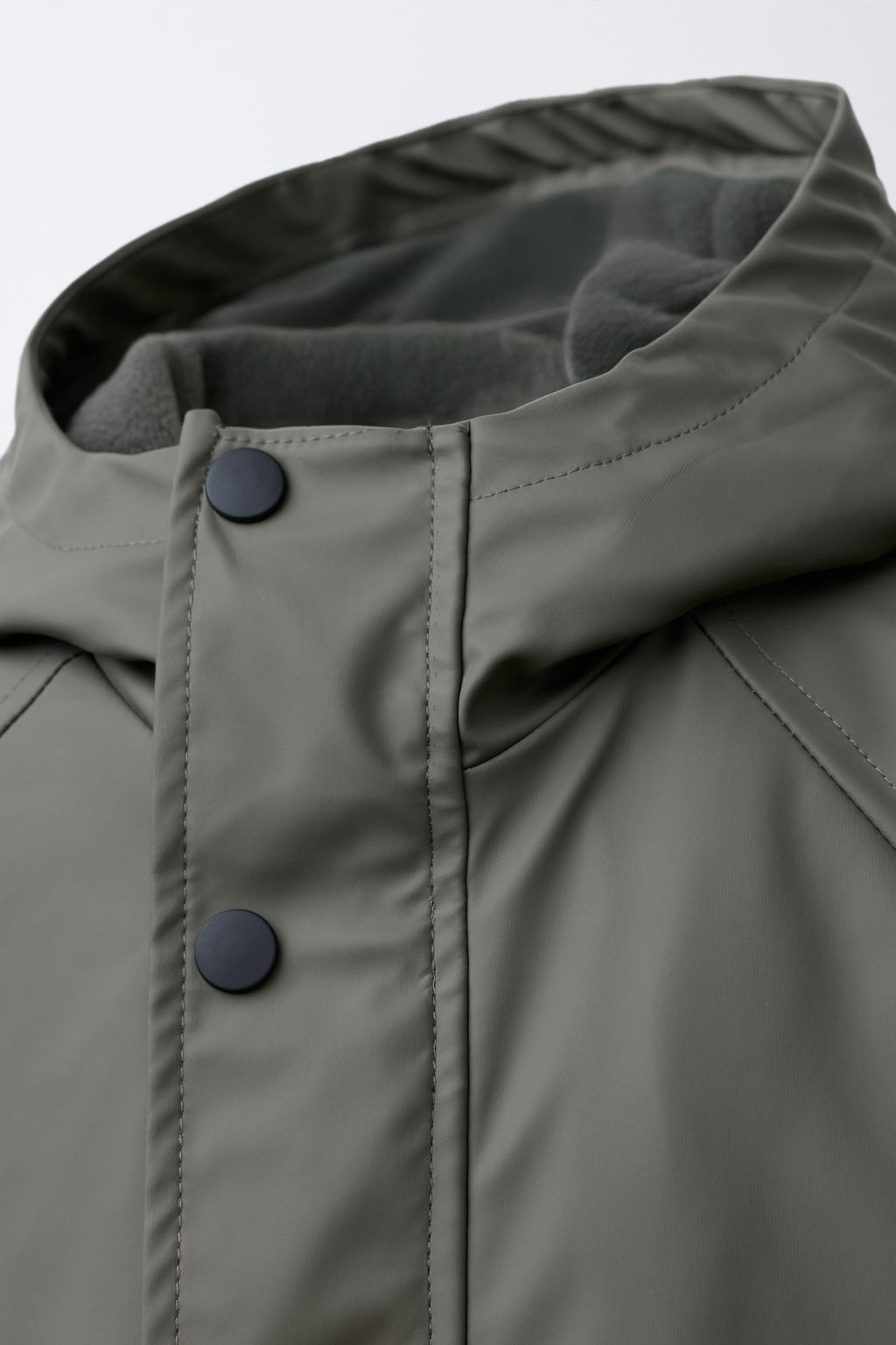 WATER-REPELLENT RUBBERISED PARKA - Zara фото 5
